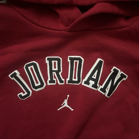Toddler Jordan Grey Sweatpant Red Sweatshirt Set Size 4T - Picture 3 of 5